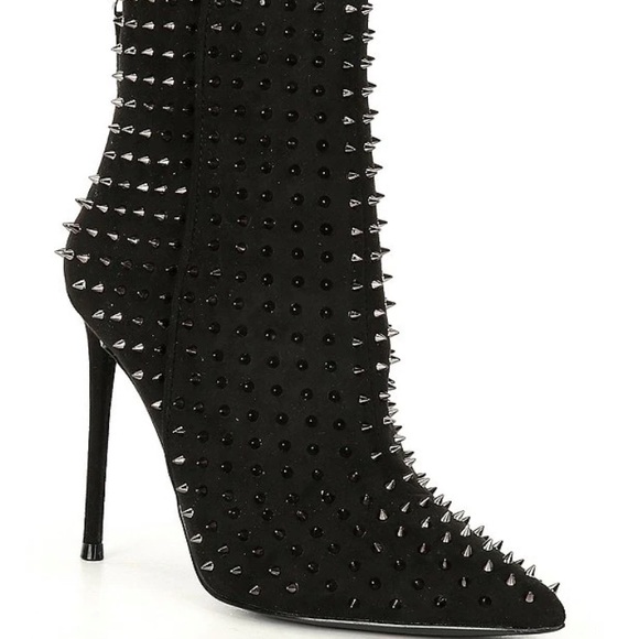 Steve Madden Shoes - Steve Madden Virtuous-S Spiked Embellished Stiletto Booties